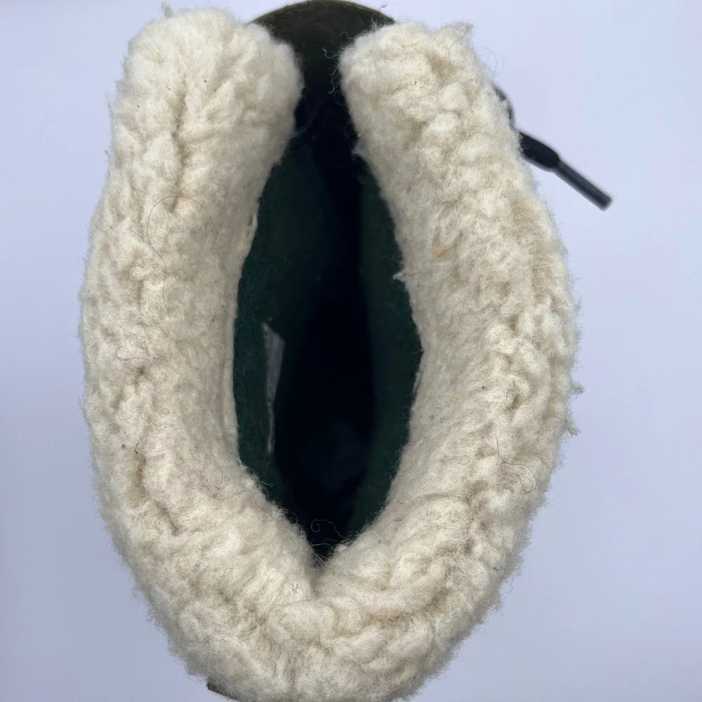 Sorel‎ Caribou Waterproof Winter Boots Women's Size 6 Tan Green Fur Lined